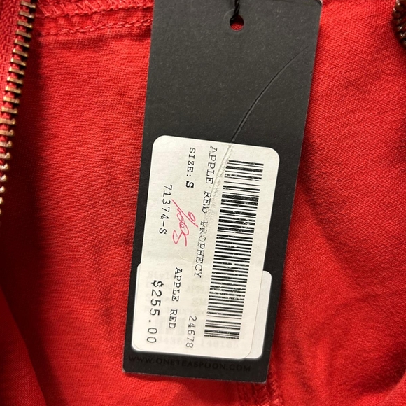 Red Long-Sleeve Jumpsuit - Picture 10 of 10